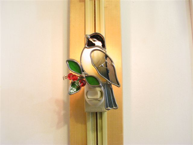 chickadee night light