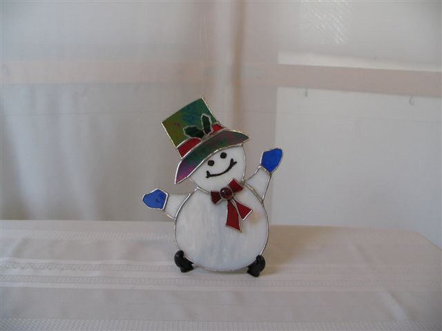 cute little snowman measures 8 inches high