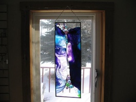 One Of A Kind Abstract Hanging Is Made Of Youghiogheny Glass